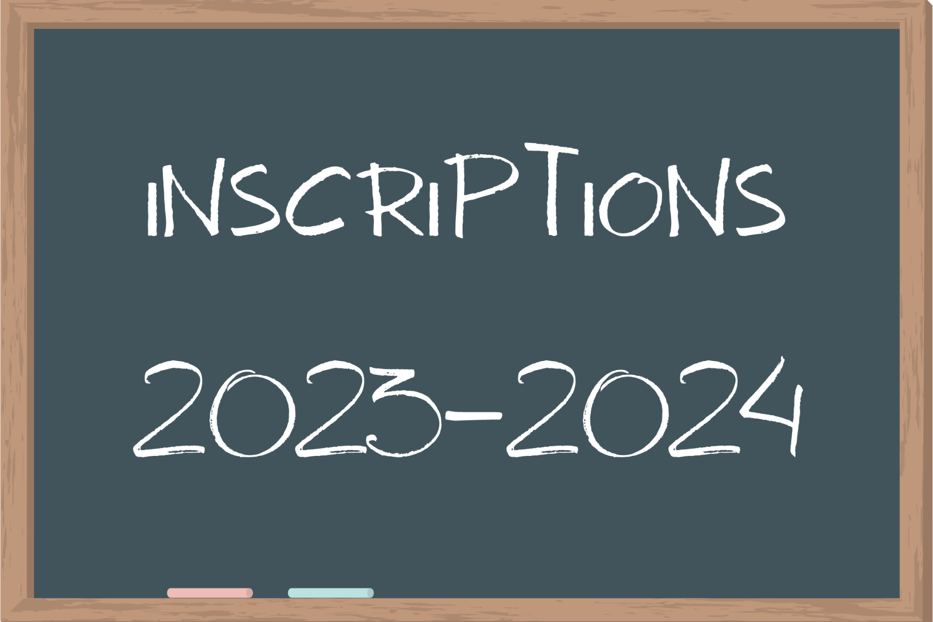Inscriptions 2023 2024
